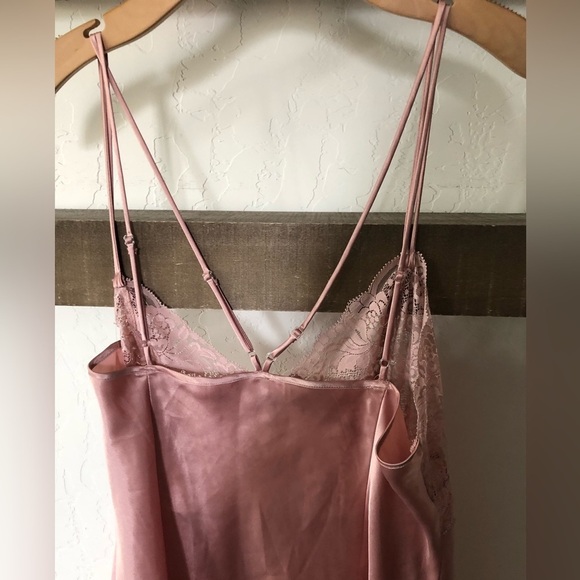 Victoria’s Secret|Dusty Rose midi lace slip dress, sleeveless•••Size XL - Picture 4 of 8